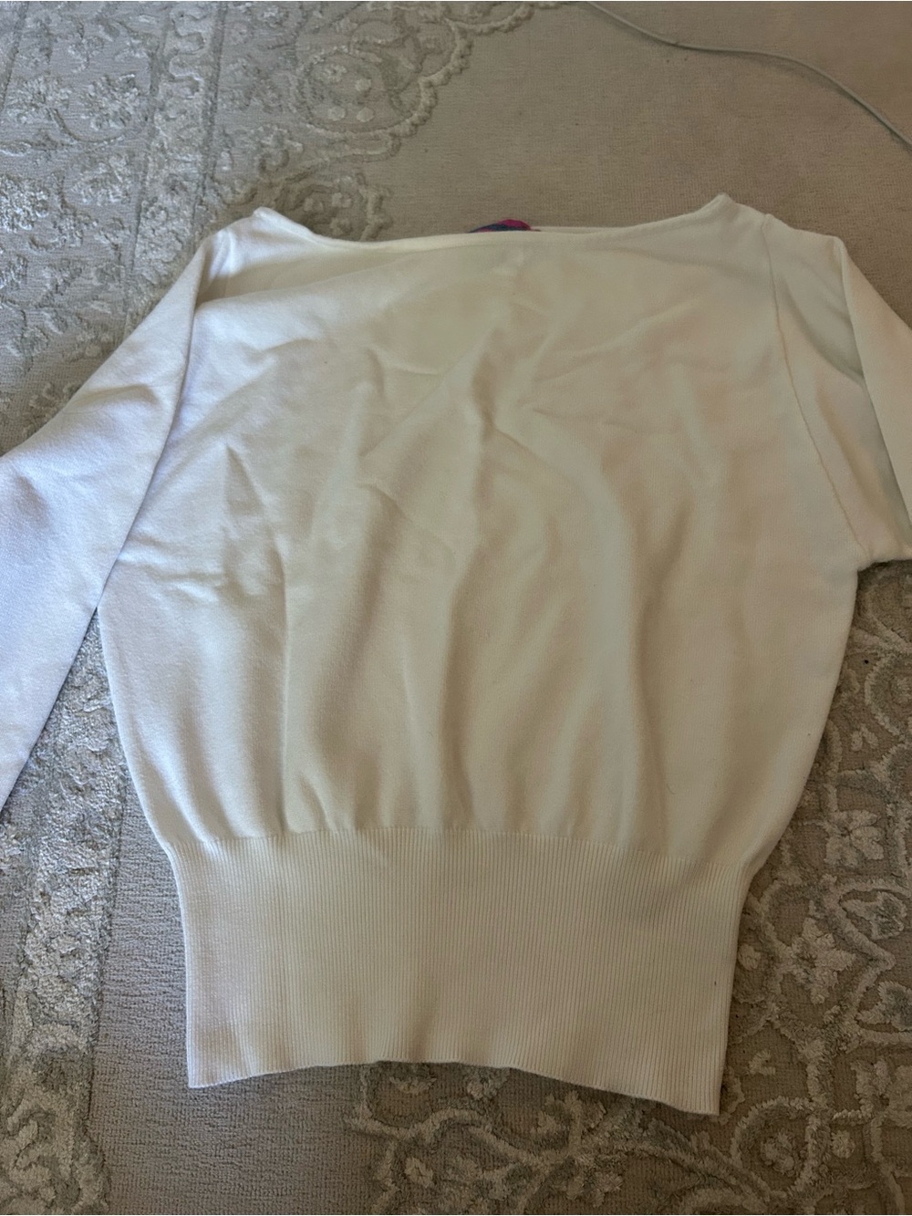 Edikted Off-the-Shoulder Cream Sweater